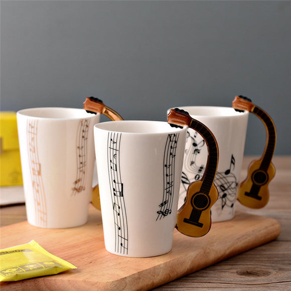 Music Mug™ Coffee Cup Ceramic Music Guitar