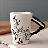 Music Mug™ Coffee Cup Ceramic Music Guitar