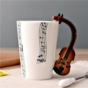 Music Mug™ Coffee Cup Ceramic Music Guitar