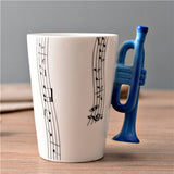 Music Mug™ Coffee Cup Ceramic Music Guitar